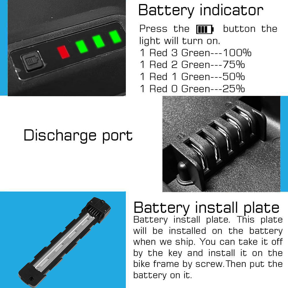 Ebike Battery 60V19.2AH suitable for 500-2000W Motor Lithium Battery Pack assembly
