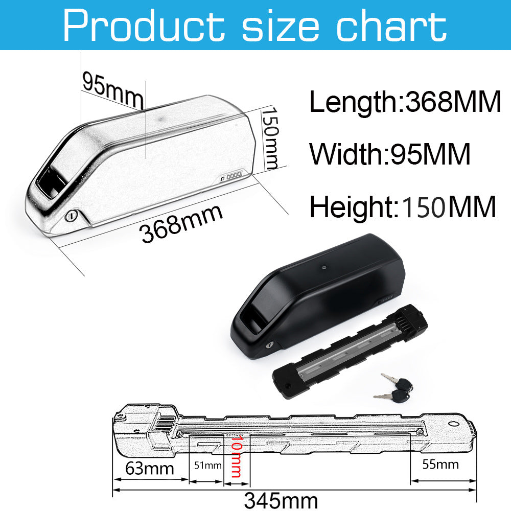 Ebike Battery 60V19.2AH suitable for 500-2000W Motor Lithium Battery Pack assembly