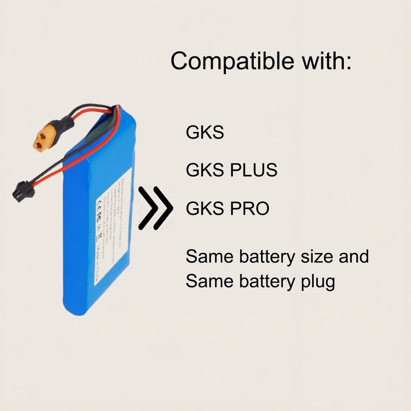 Scooter Battery Lithium Battery Pack 25.2V 3000mAh 7S1P Rechargeable Battery, Compatible with:GKS/GKS Plus/GKS PRO,Children Play