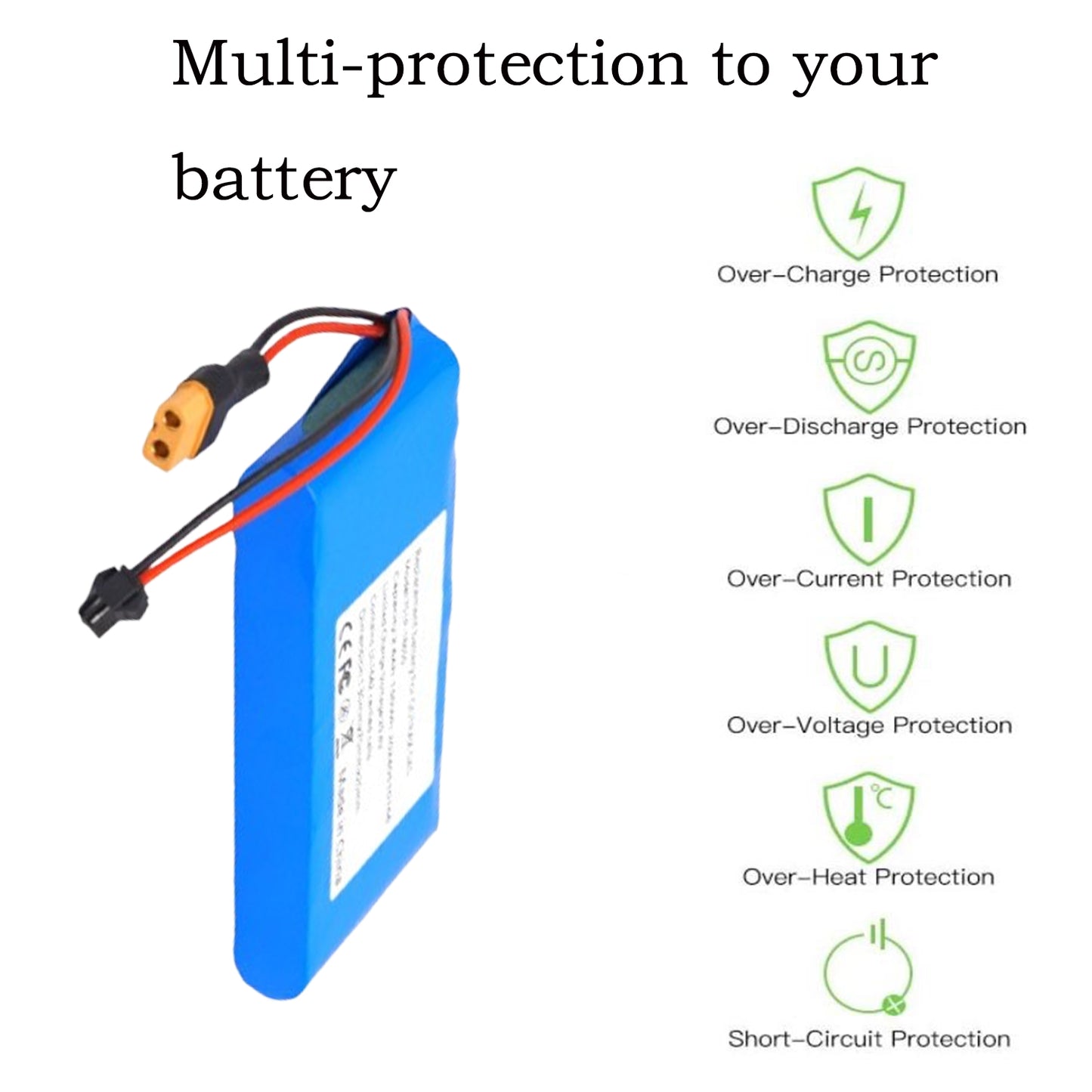Scooter Battery Lithium Battery Pack 25.2V 3000mAh 7S1P Rechargeable Battery, Compatible with:GKS/GKS Plus/GKS PRO,Children Play