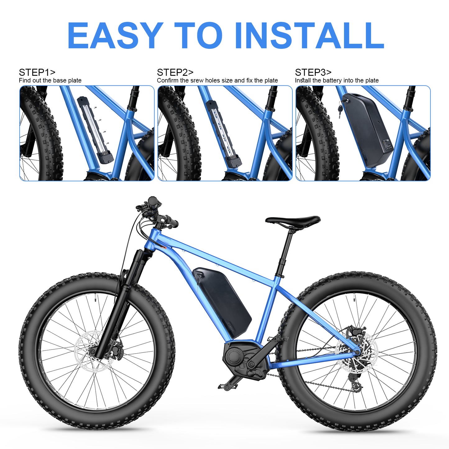 Electric bicycle Lithium Battery Pack 52V19.2AH suitable for 500-1200W Motor XP4 edition2.0