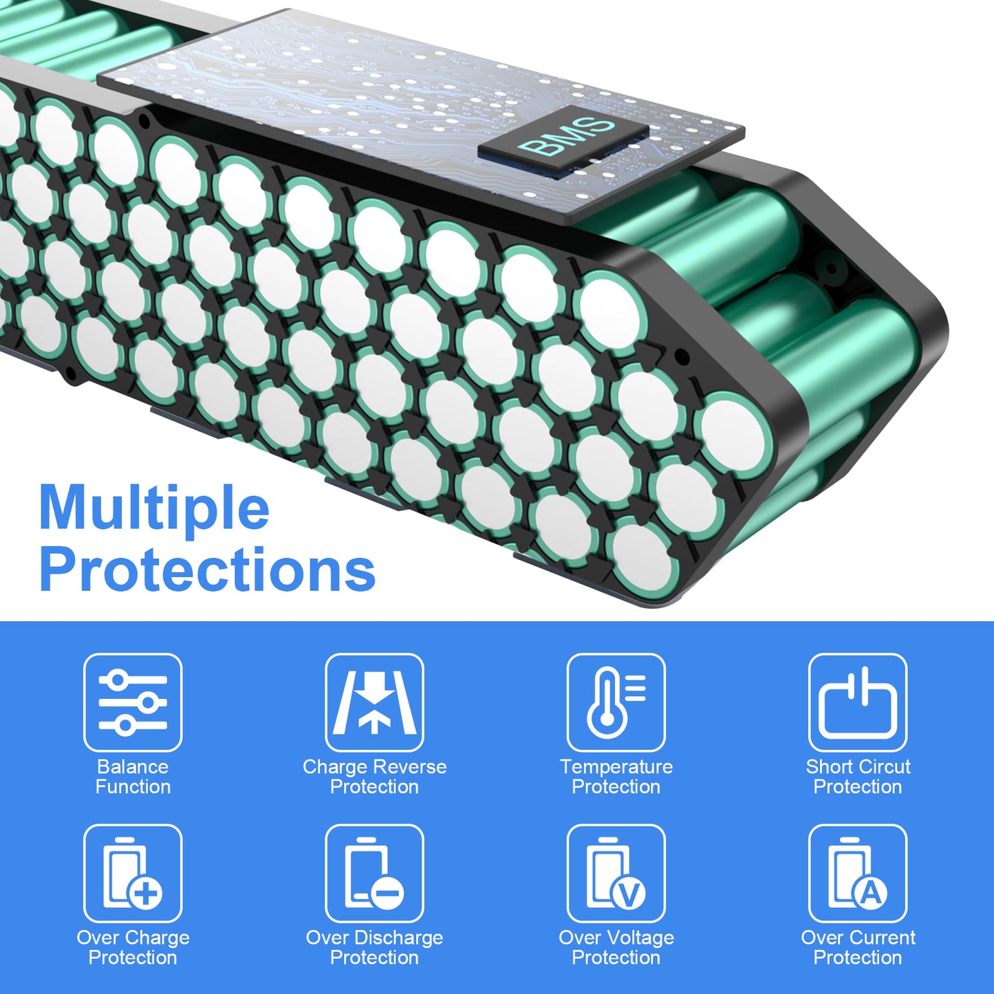 Electric bicycle Lithium Battery Pack 52V19.2AH suitable for 500-1200W Motor XP4 edition2.0