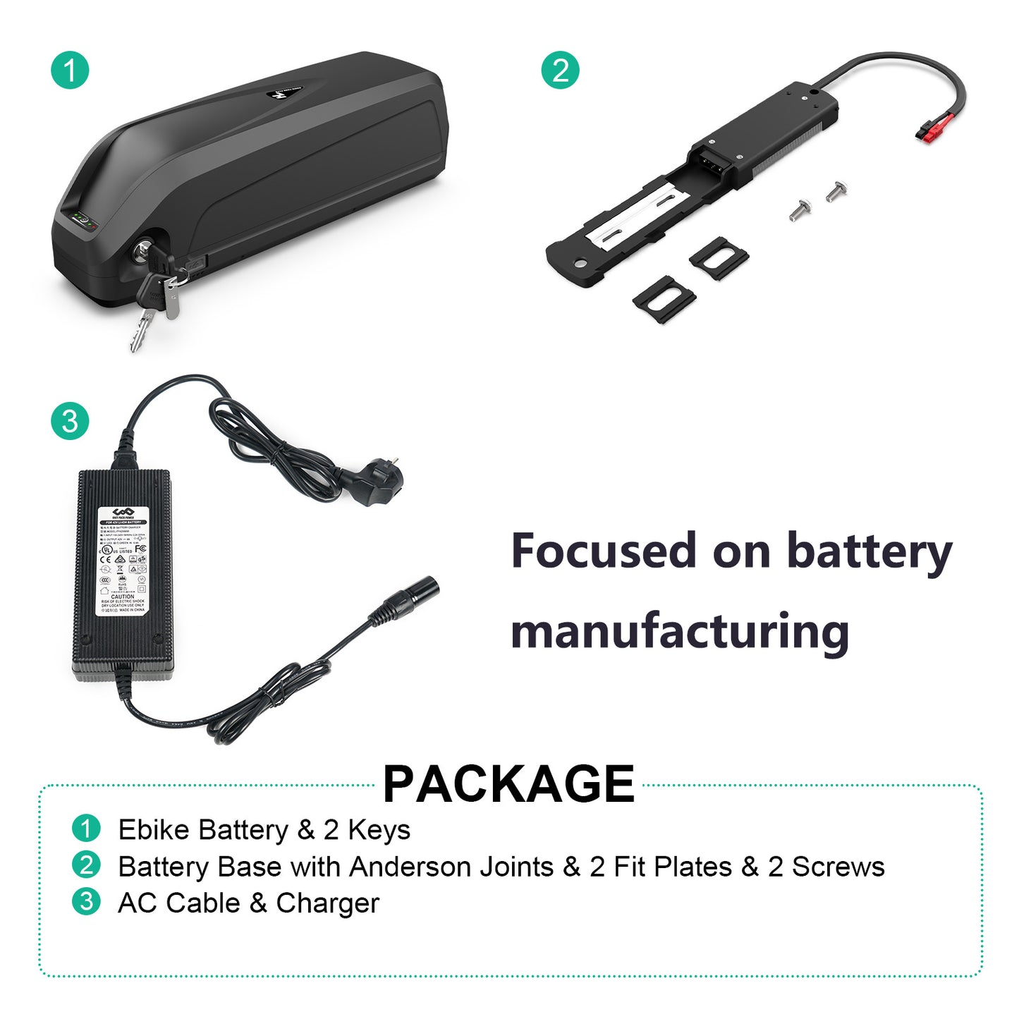 Electric bicycle battery 48V19.2AH suitable for 500-1500W XP4 edition2.0 Lithium Battery Pack